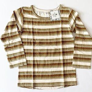NWT Kate Quinn Organics Kampala Long Sleeve Boxy Girl Tee 7 Years
